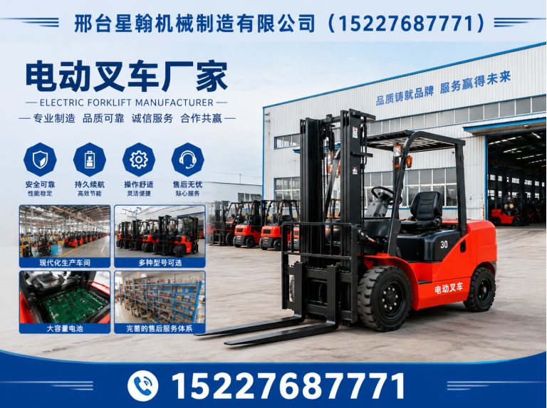 邢台仓库电动叉车展示图